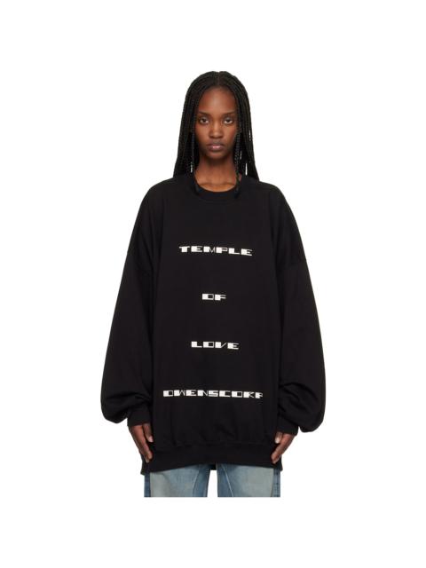 Black Temple Hun Crewneck Sweatshirt
