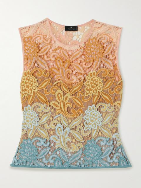 Cropped Macramé Top