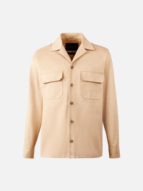 Overshirt in gabardine