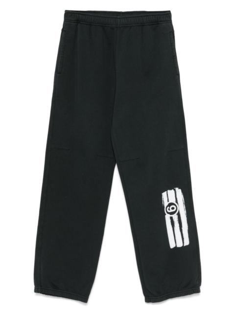 Numbers-motif track pants