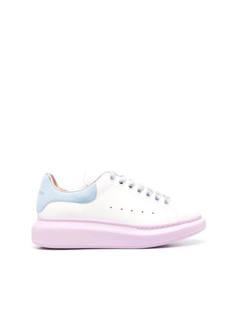 colour-block low-top sneakers