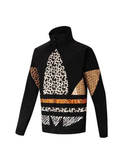 adidas originals ATM TT Stand Collar Athleisure Casual Sports Jacket Black GT9720