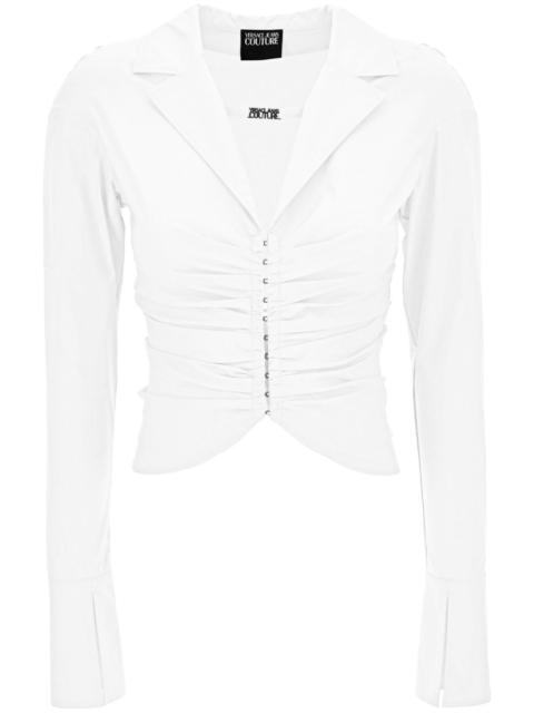 gathered-detail shirt