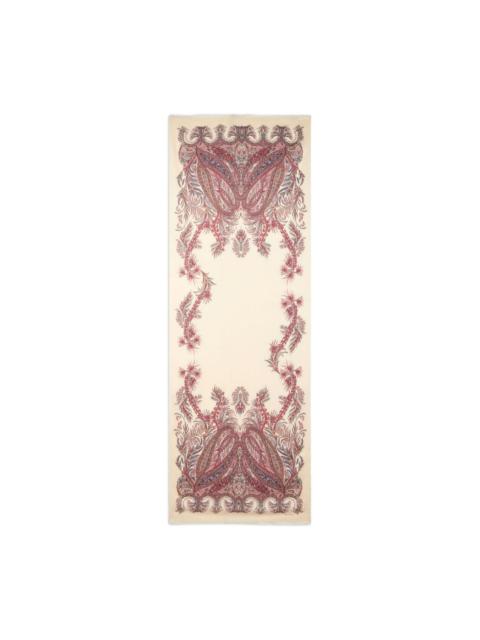 paisley-print scarf
