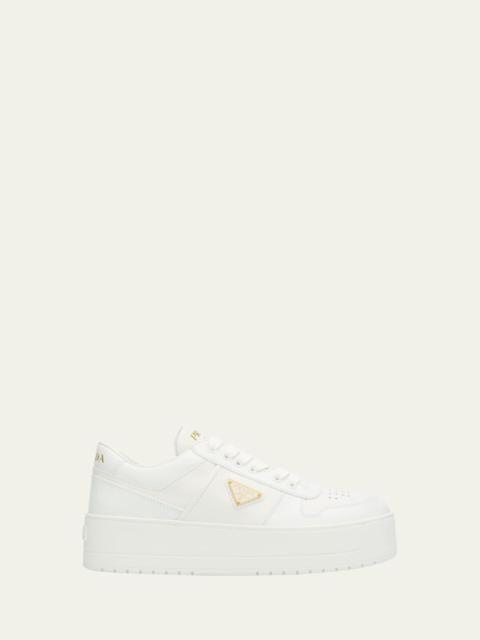 Downtown Platform Leather Sneakers