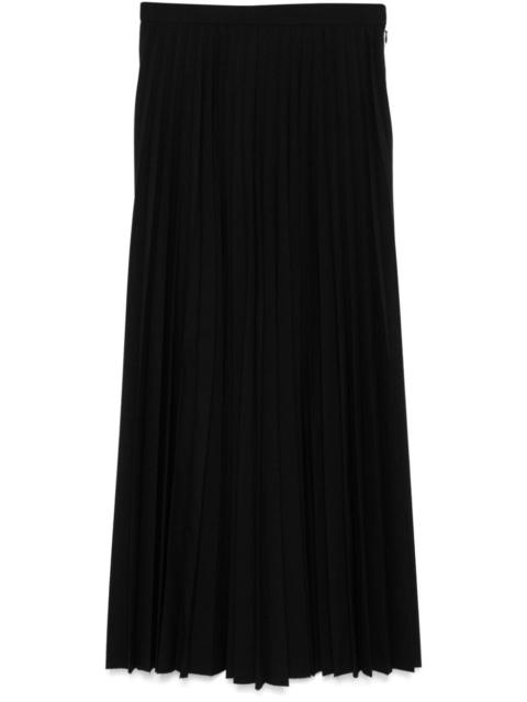 pleated maxi skirt