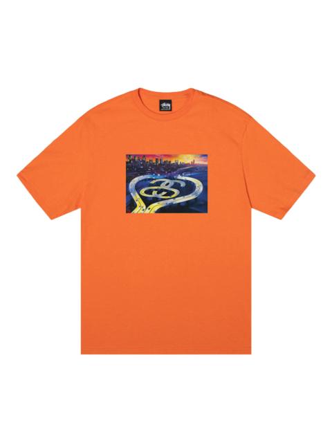 Stussy SS Highway Tee 'Coral'