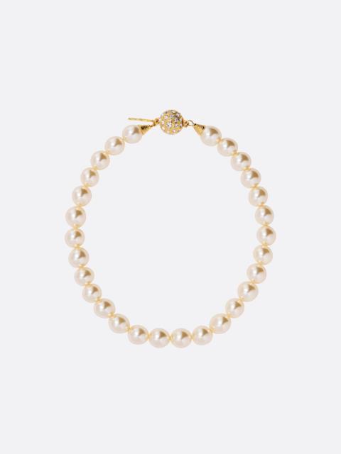 PEARL NECKLACE WITH CRYSTAL EMBELLISHMENT