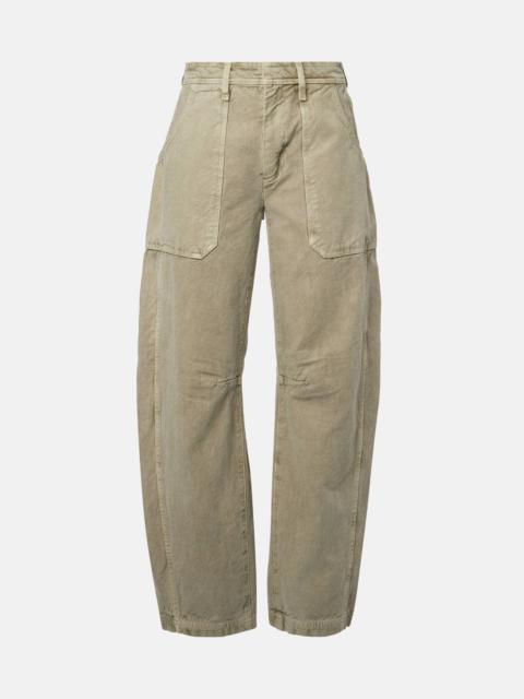 Rookie cotton barrel-leg cargo pants