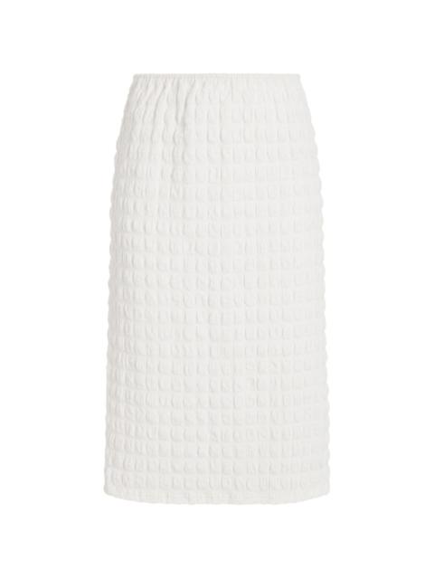 Lori textured midi skirt