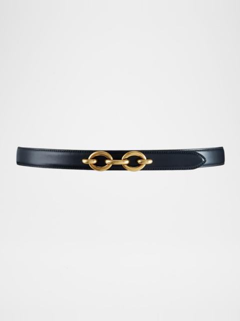 YSL Cintura Skinny Leather Belt