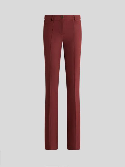 FIT-AND-FLARE TROUSERS