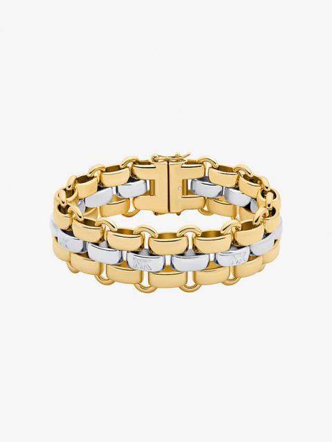 Two-Tone 3-Link Bracelet