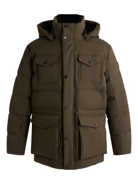 Delano detachable-hood parka
