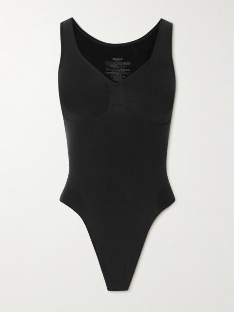 Seamless Sculpt Scoop Neck Thong Bodysuit