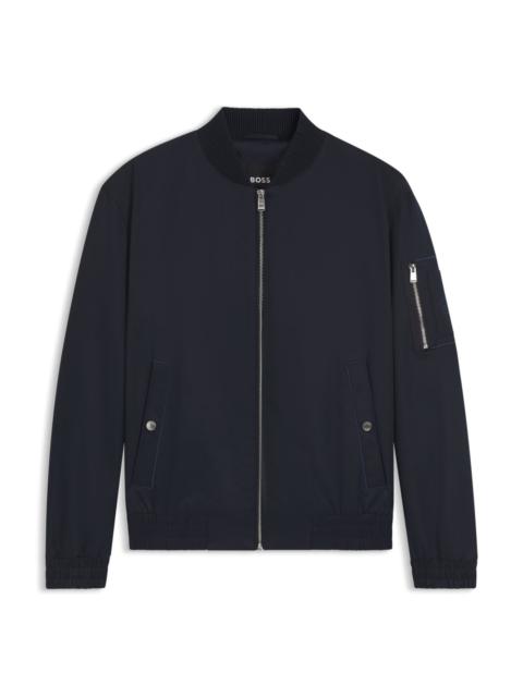WATER-REPELLENT JACKET WITH DOUBLE B MONOGRAM TRIM