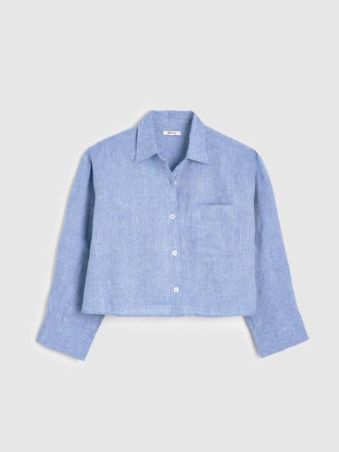 Straight-Hem Shirt in Linen