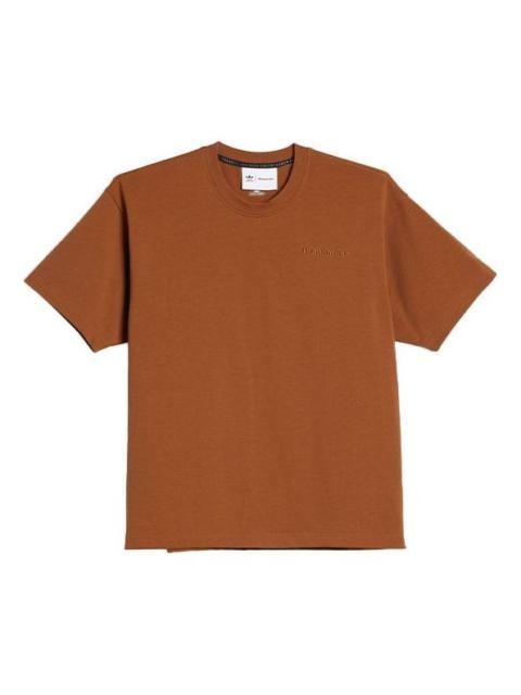 adidas x Pharrell Humanrace Small Logo T-Shirt 'Brown' HF9956