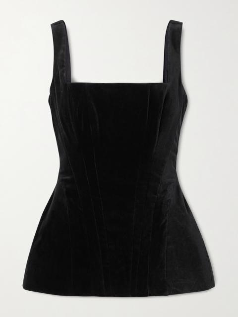 Cotton-velvet Blouse