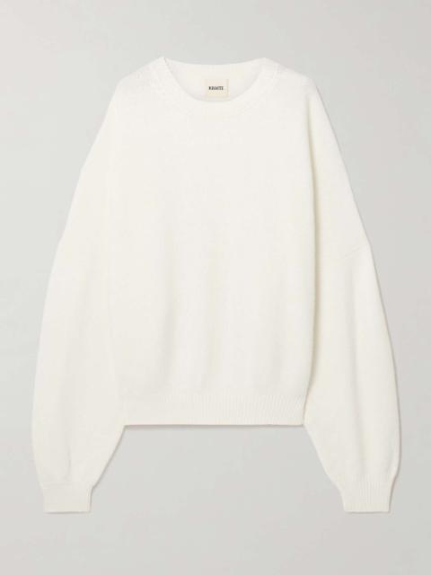 Margaux oversized cashmere sweater White