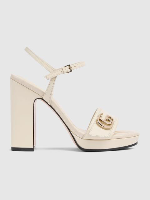 Women's platform sandal with Double G