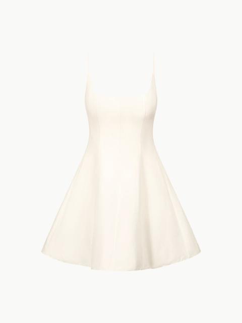 STAUD JOY MINI DRESS IVORY