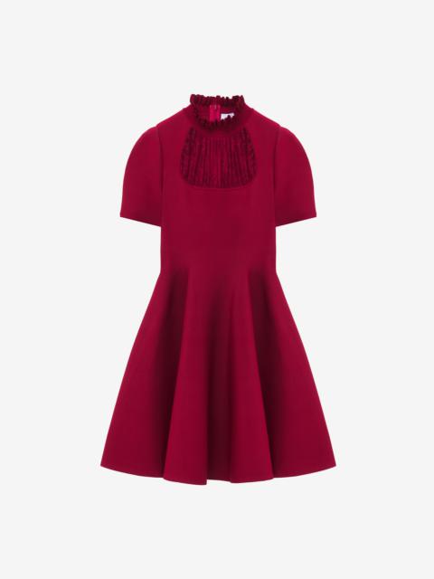 Lace Panel Mini Dress