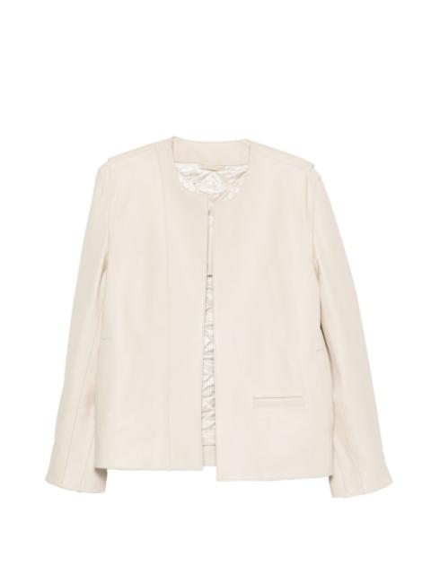 minimal biker jacket