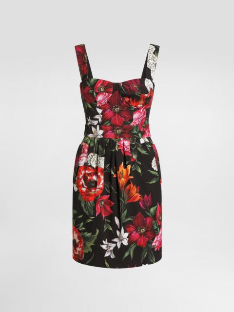 Flower-print dress