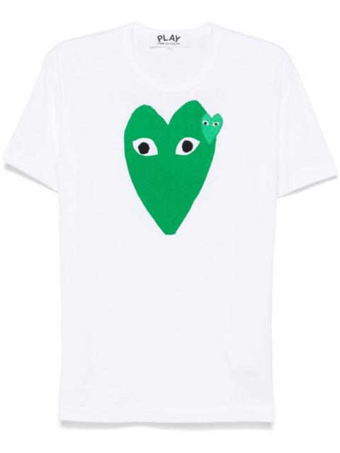 heart-print T-shirt