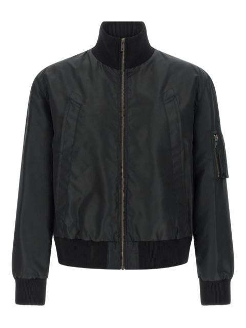 high-neck bomber jacket