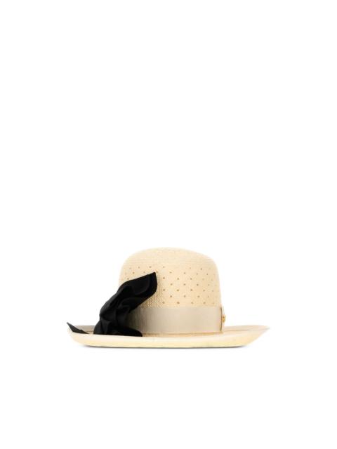 perforated-bow hat