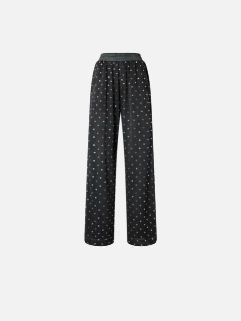 MESH TROUSERS WITH MIRROR DETAIL