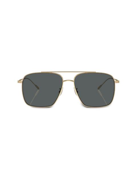 Dresner aviator-frame sunglasses