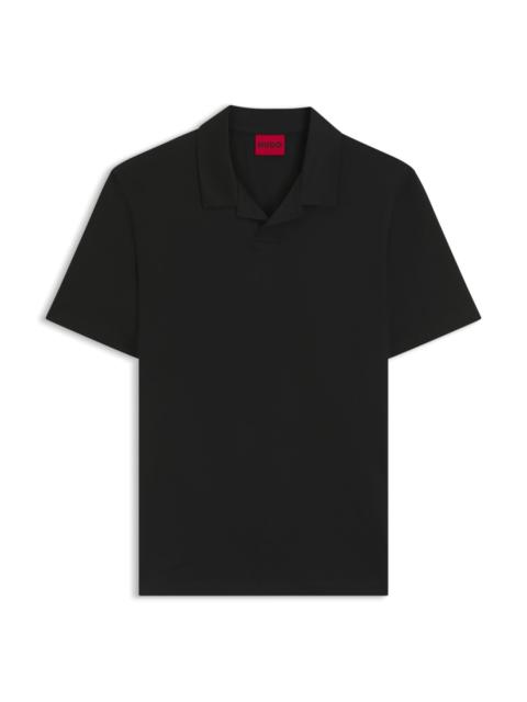 JOHNNY-COLLAR SLIM-FIT POLO SHIRT IN STRETCH COTTON
