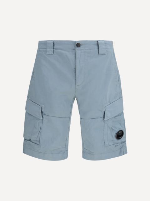 Stretch Sateen Cargo Lens Shorts