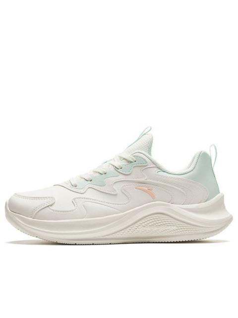 (WMNS) ANTA Running Series Sneakers Leather 'White Blue' 922315573-8