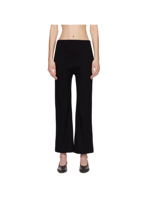Black Rio High Waist Flare Trousers