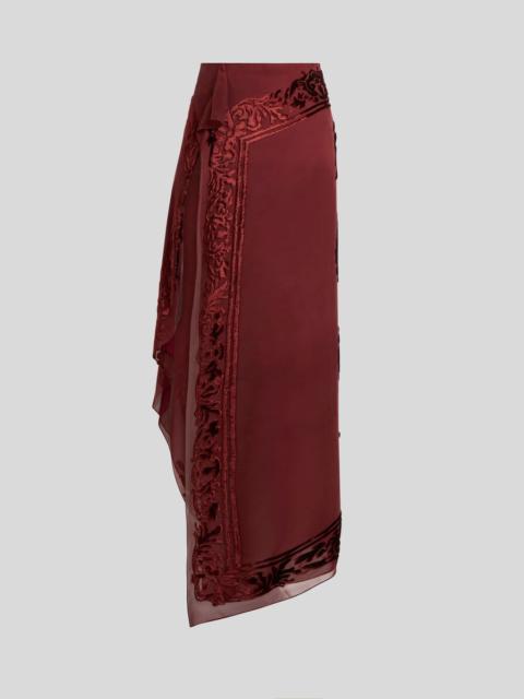 SKIRT WITH SEE-THROUGH EFFECT