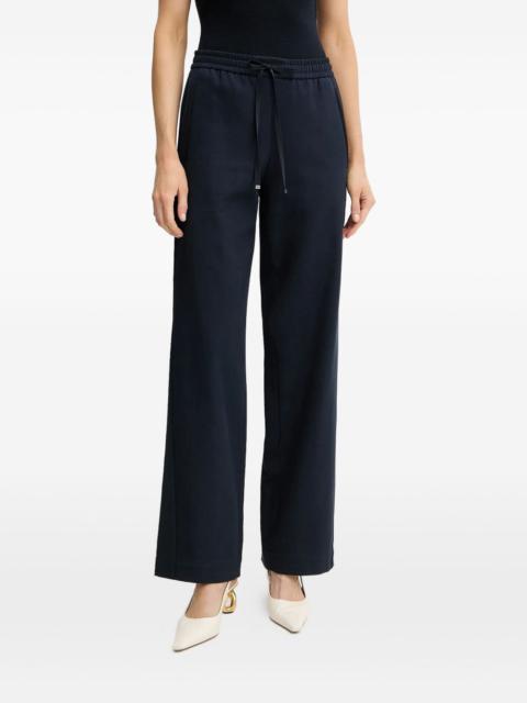 drawstring straight trousers
