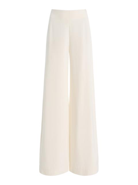 Lazlo Silk Crepe Pants ivory