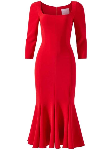 Trumpet midi dress
