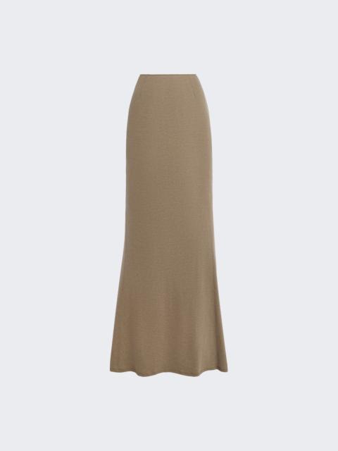 Draped Jersey Skirt Stone