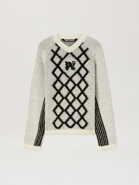 MONOGRAM ARGYLE SWEATER