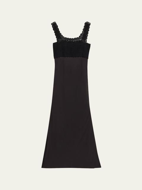 Lace Crochet Midi Dress