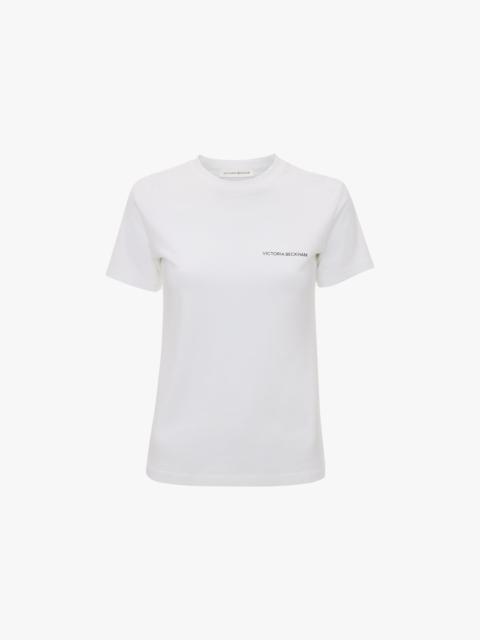 Exclusive Shrunken Logo Tee In White
