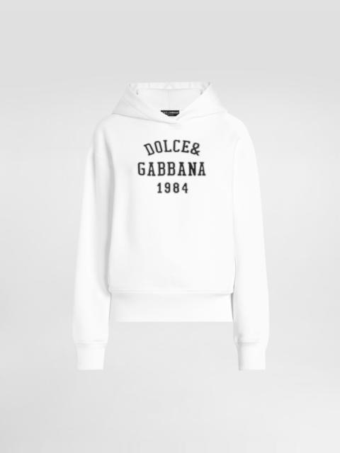 Cotton sweatshirt with embroidery