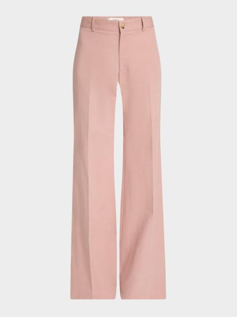 Flare Leg Canvas Pant