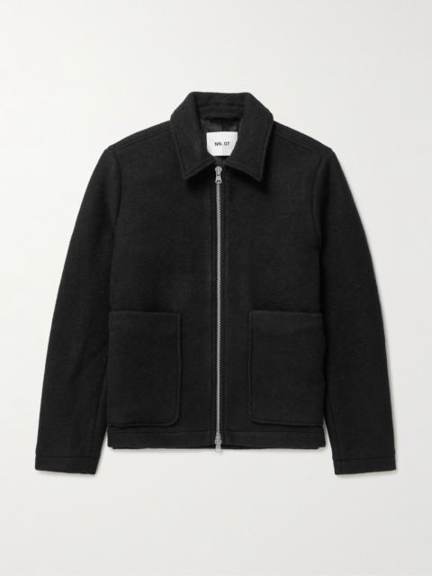 Gael 8267 Brushed Wool-Blend Jacket Black