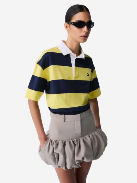 Gathered Hem Tailored Skirt